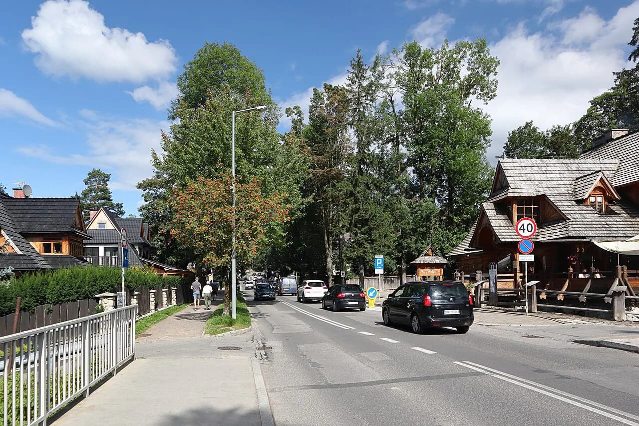Bystre, Zakopane: the quiet district above the town centre