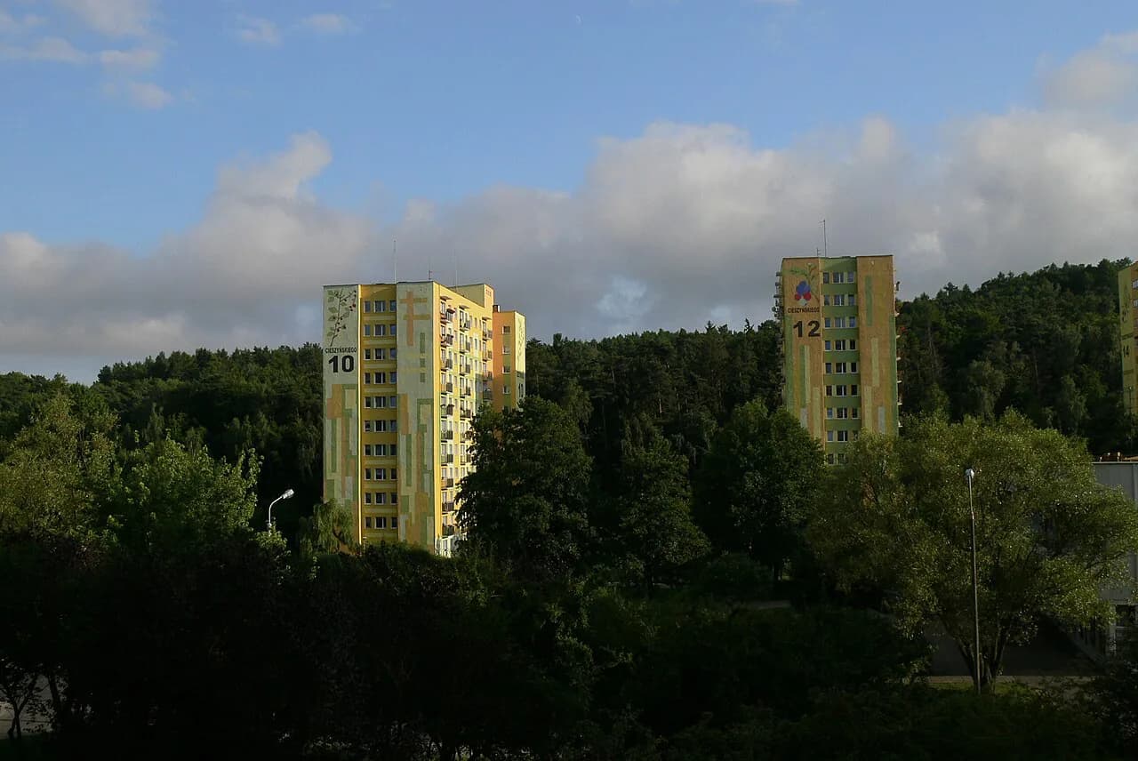 Brodwino, Sopot: the hillside district above the resort