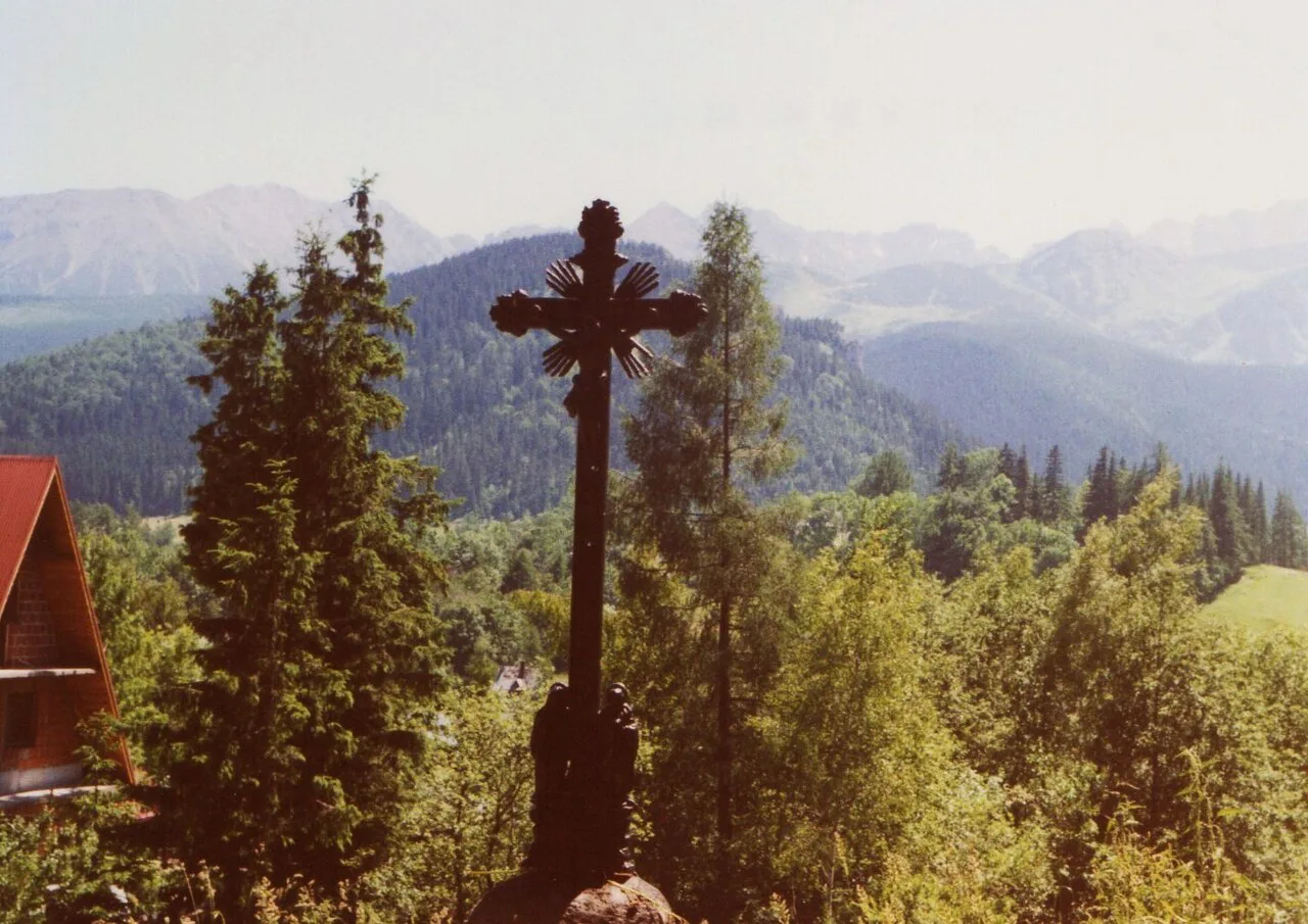 The Tatra Mountains seen from Antałówka in Zakopane in 1995.