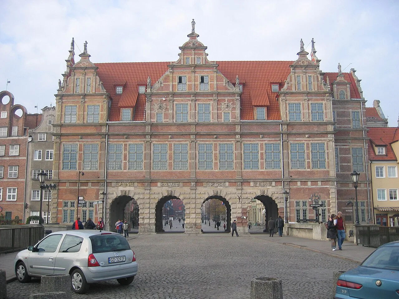 The Green Gate in Gdańsk's Main Town, seen from the Green Bridge.