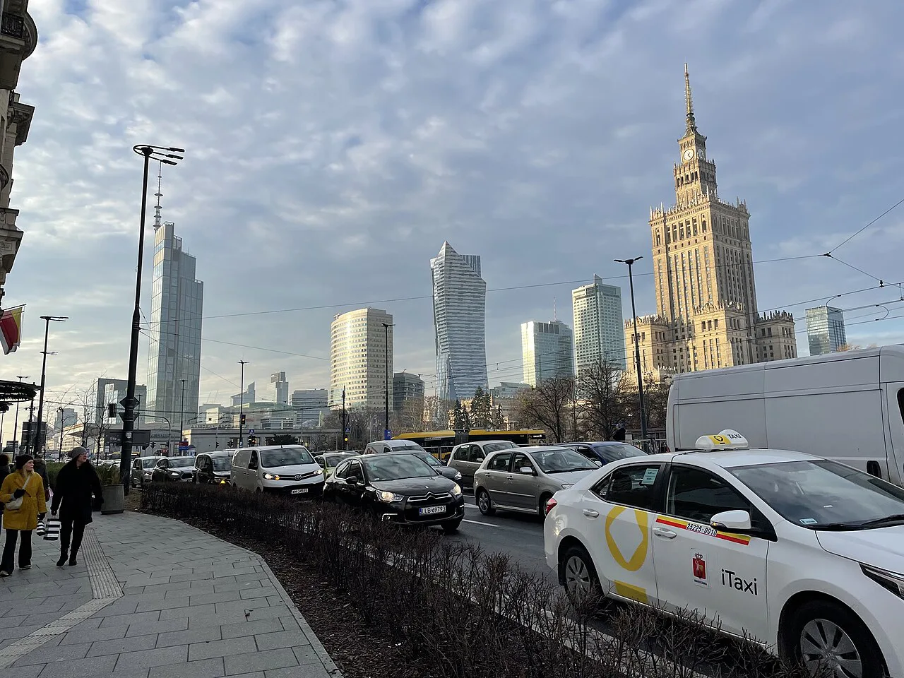 The Palace of Culture and Science and Varso Tower in Warsaw.