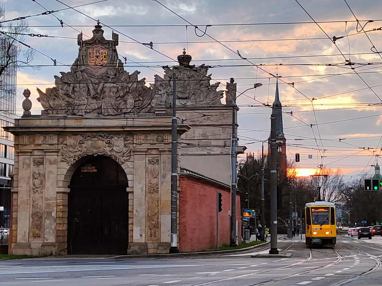 Brama Portowa, the baroque Port Gate, on Brama Portowa Square in Szczecin.