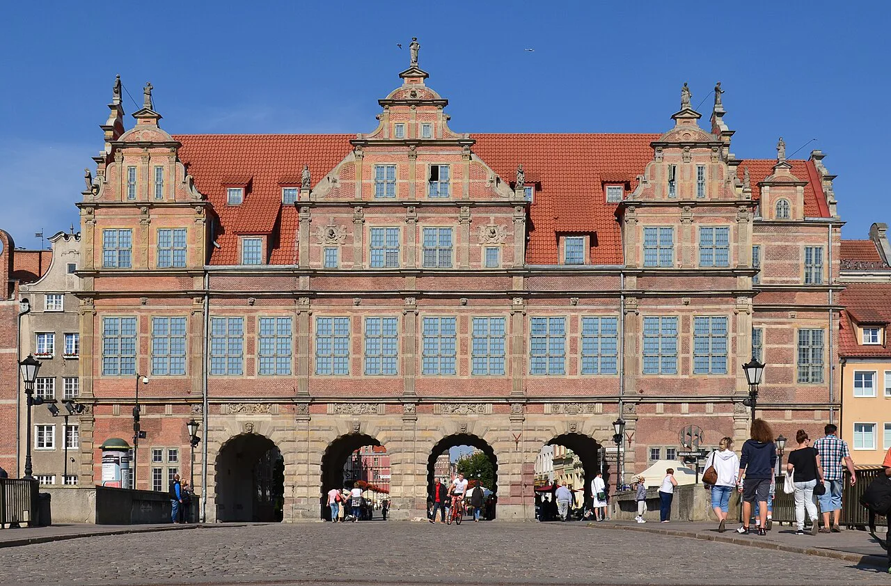 The brick Green Gate in Gdańsk's Main Town.