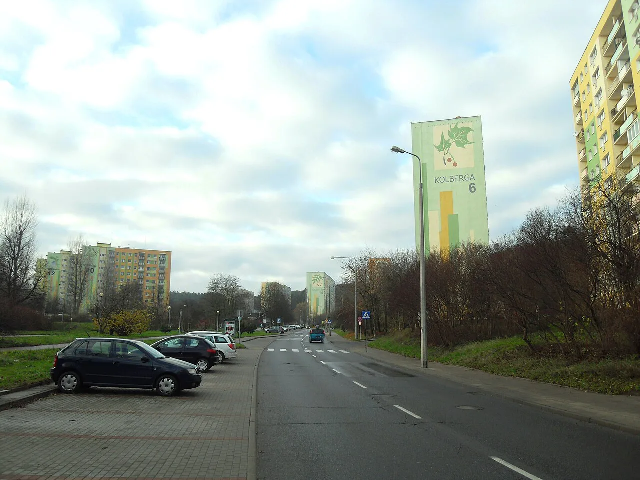 Kolberga Street in Brodwino, Sopot.