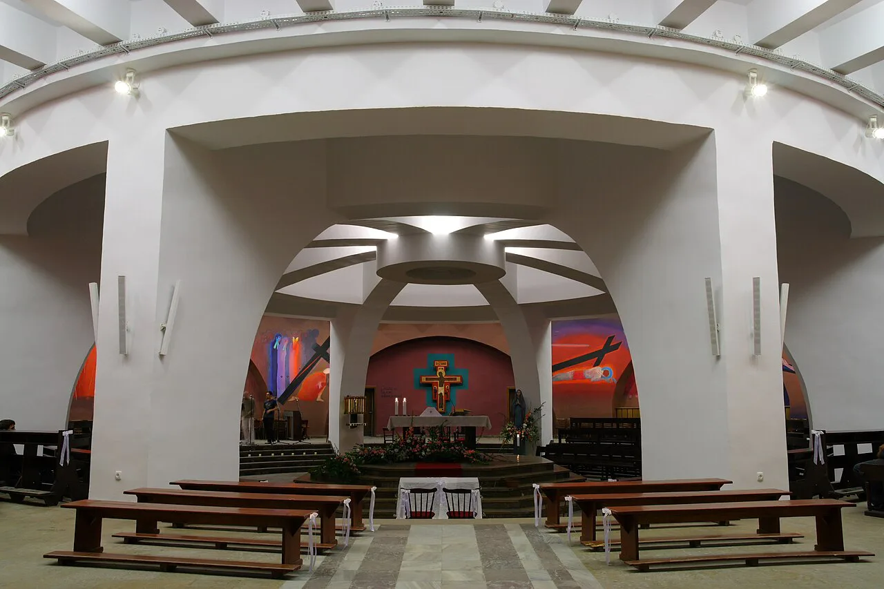 The crypt of the Cathedral of Christ the King in Katowice.