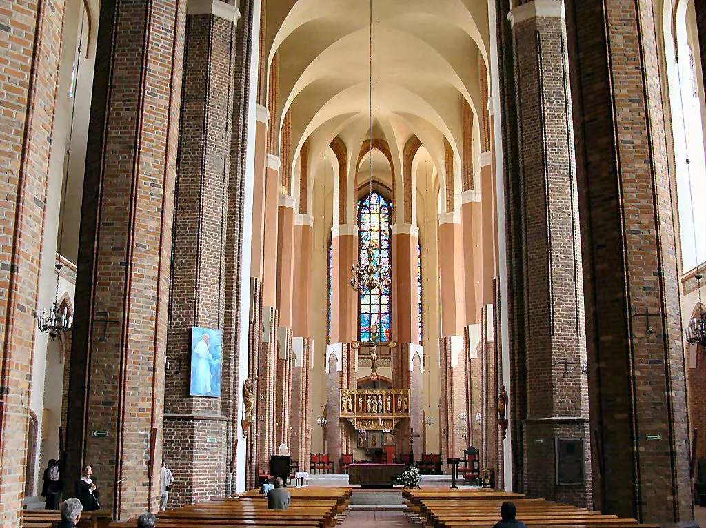The interior of the Cathedral of St James in Szczecin.