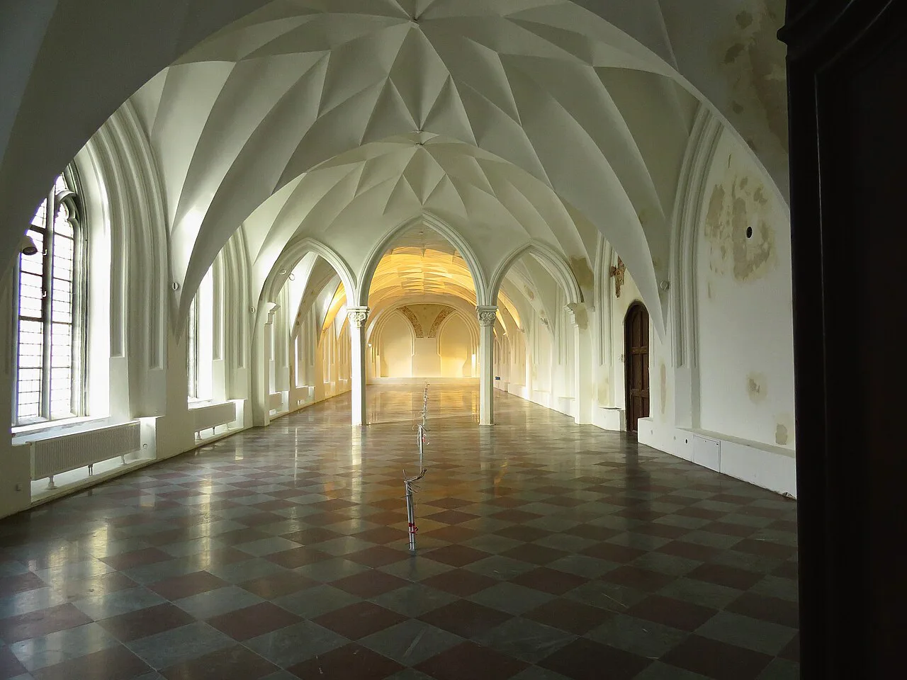 A vaulted hall in the National Museum in Gdańsk.