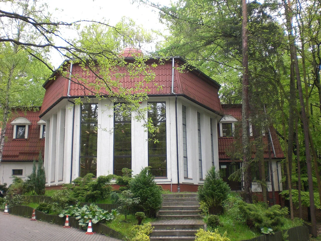 A building at the Forest Opera in Sopot.