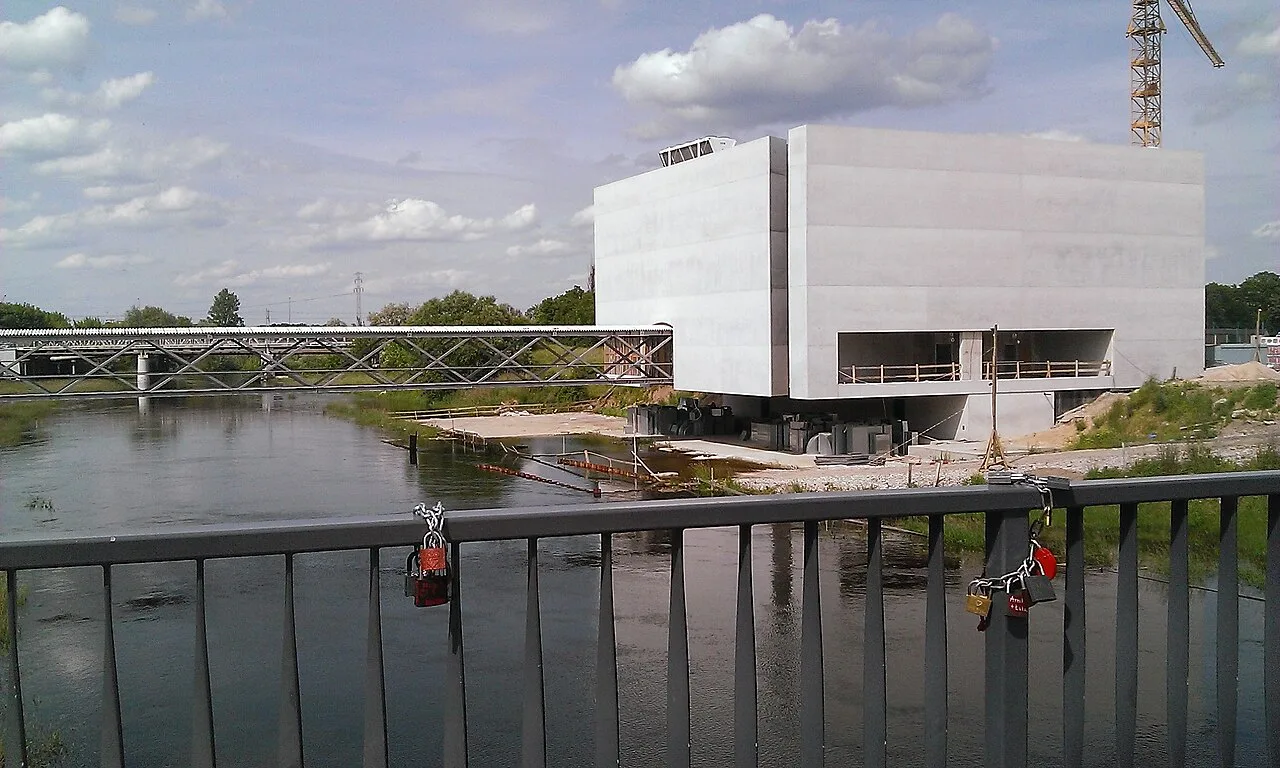 The Cathedral Island heritage centre beside the river in Poznań.