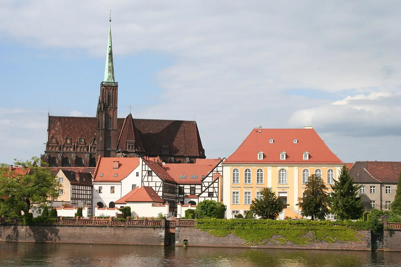 Churches on Ostrów Tumski by the Oder in Wrocław.