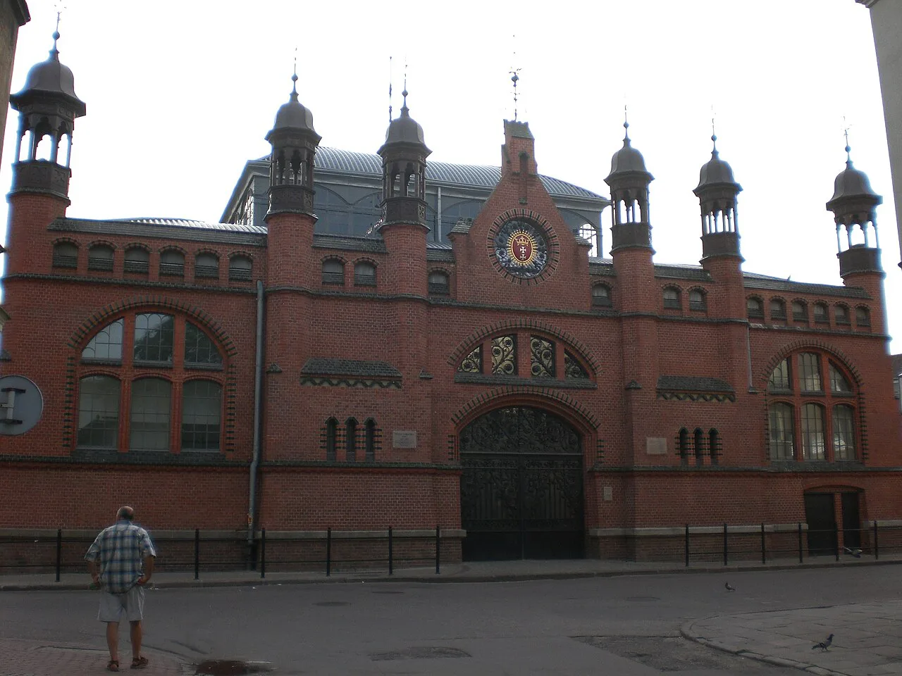 The main façade of the Market Hall in Gdańsk.