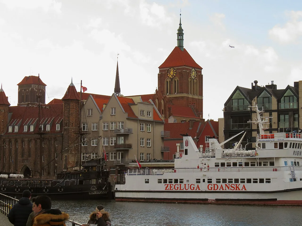 The Main Town of Gdańsk seen across the Motława river.