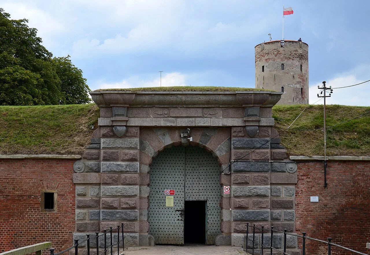 The gate of Wisłoujście Fortress in Gdańsk.