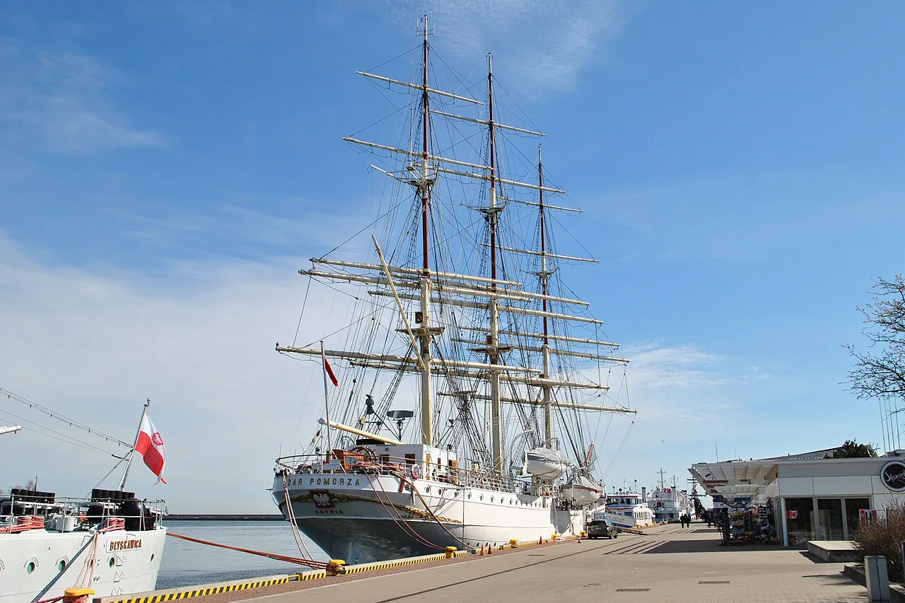 The museum ship Dar Pomorza in Gdynia.