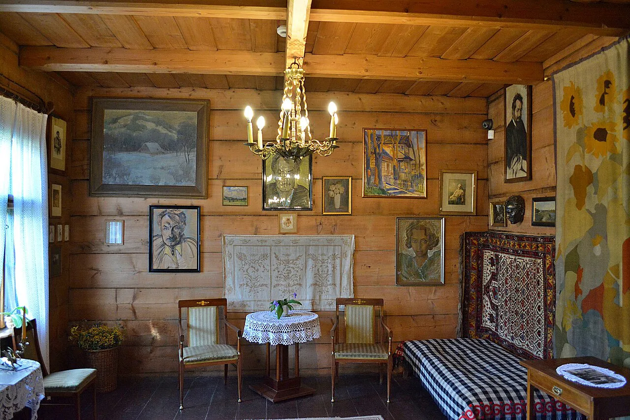 Inside Willa Harenda in Zakopane.