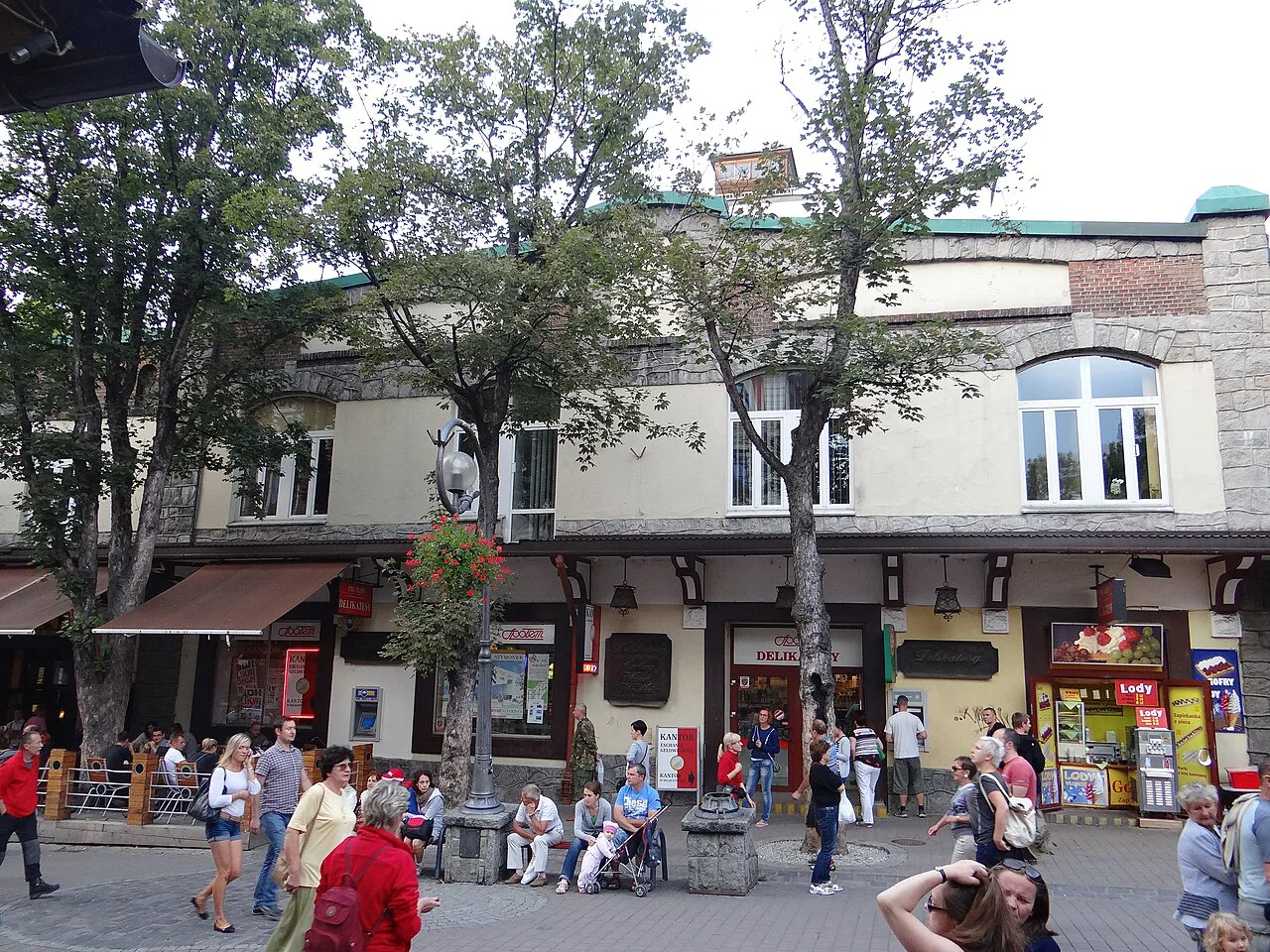 The Bazar Polski building on Krupówki Street in Zakopane.