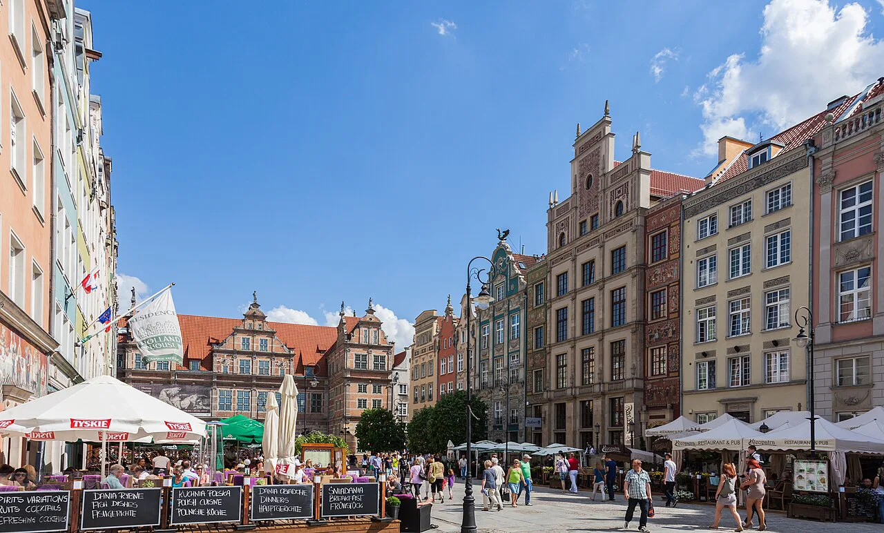 Long Market and the Green Gate in Gdańsk.