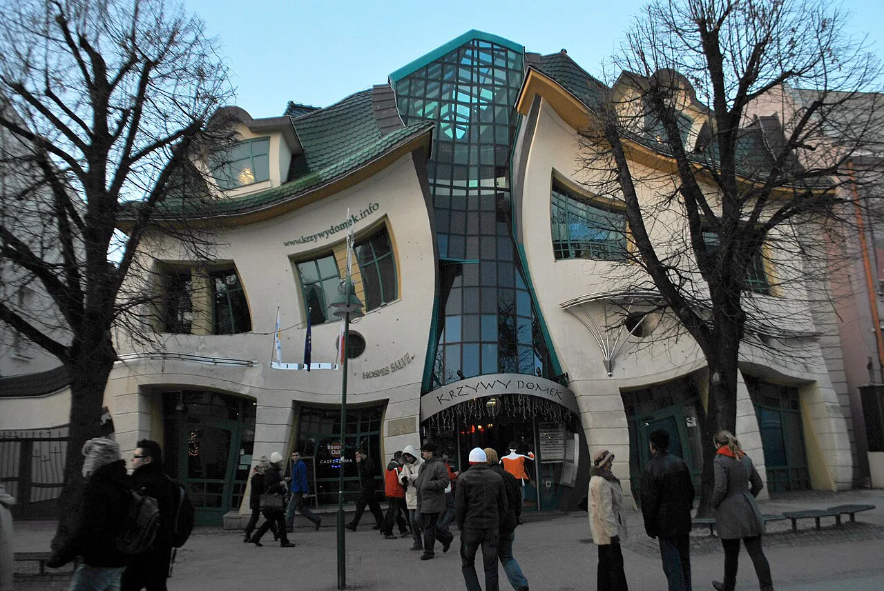 The Crooked House in Sopot.