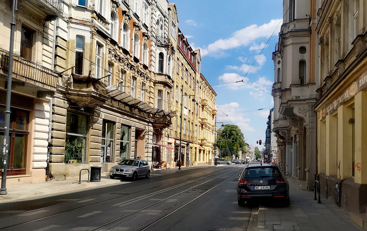 Tenement houses on Pomorska Street in Łódź.