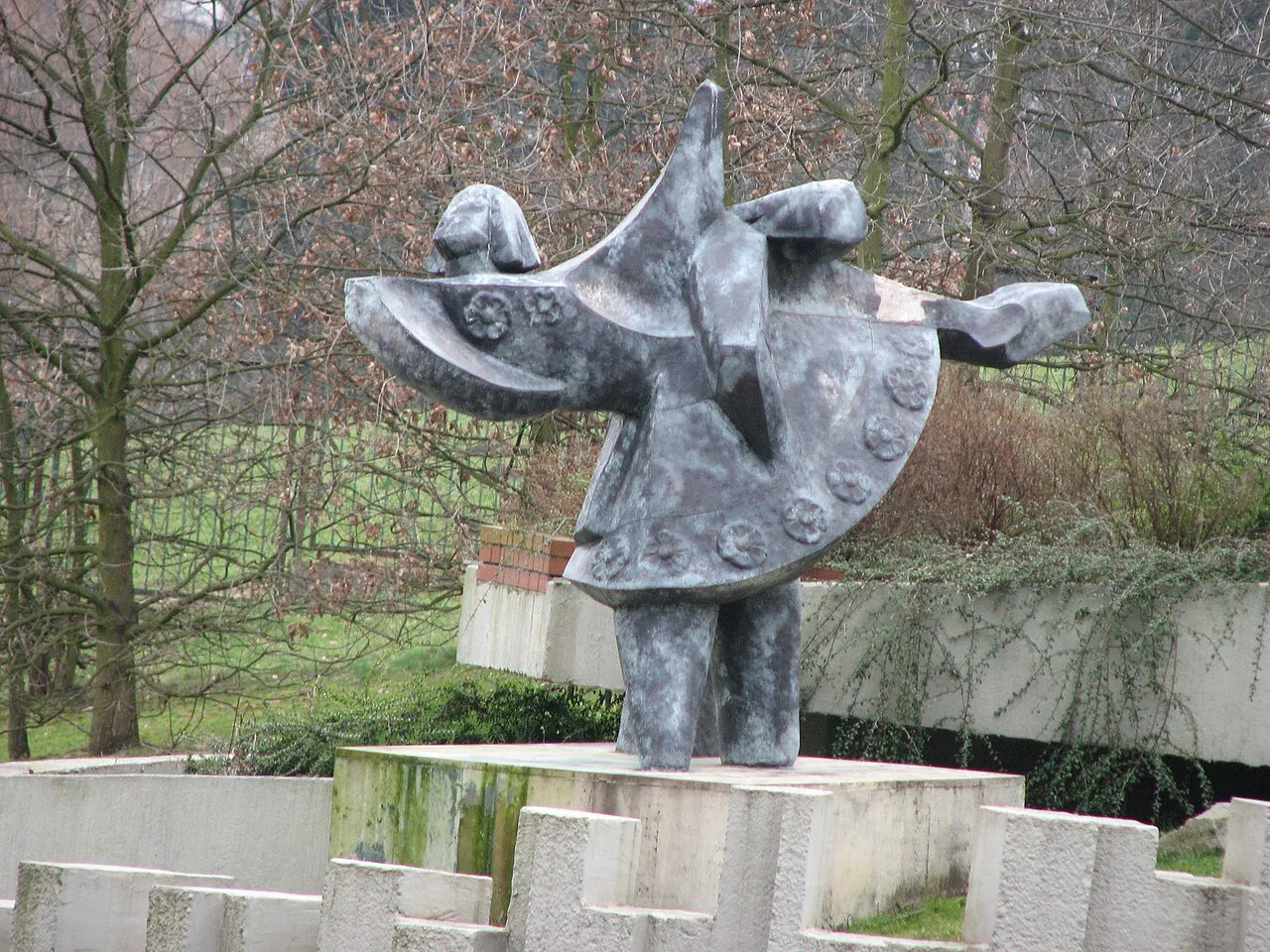 A sculpture in Kasprowicz Park in Szczecin.
