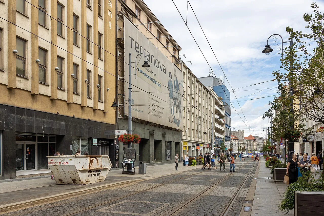 3 Maja Street in central Katowice.