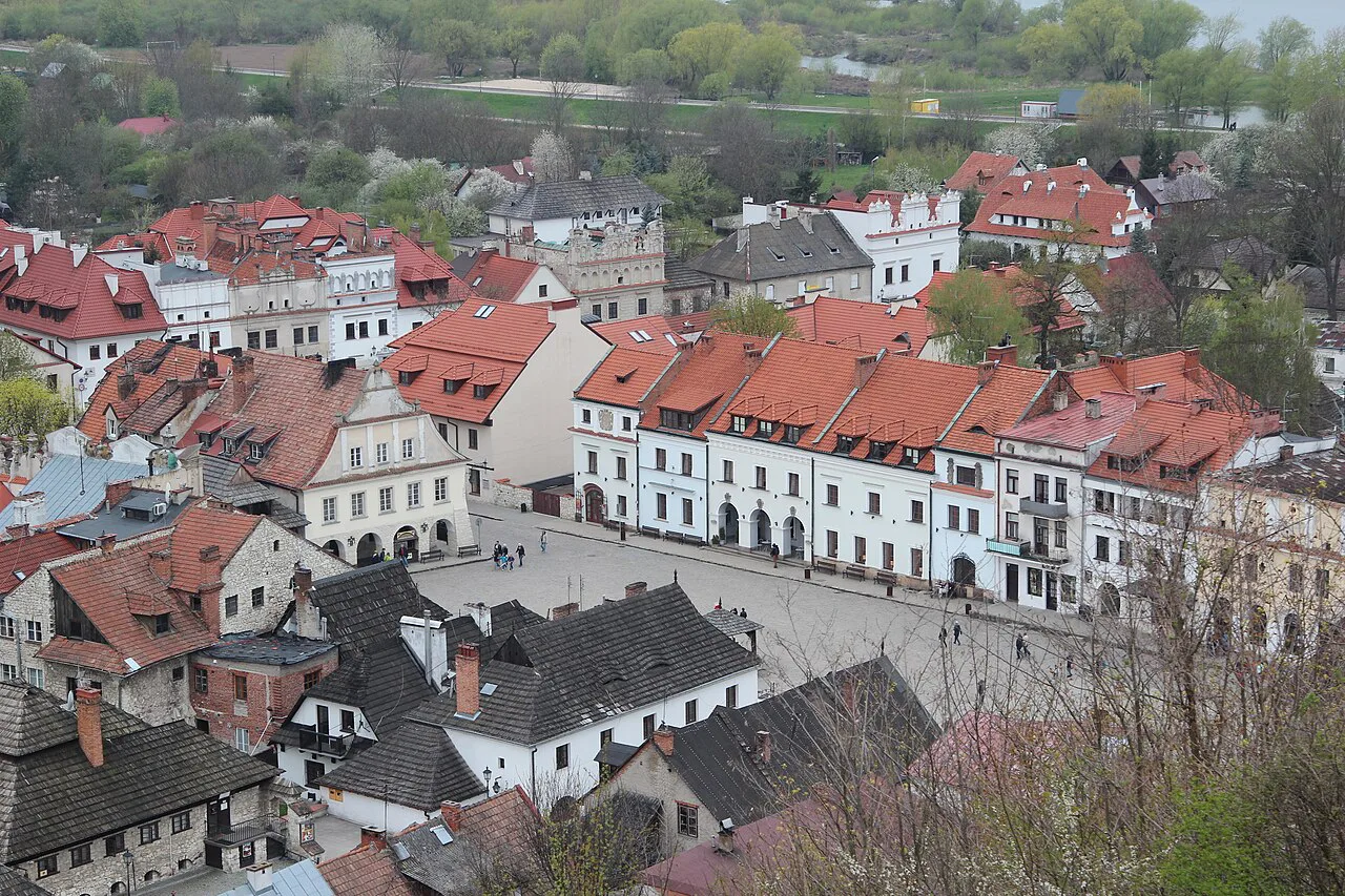The Market Square in Kazimierz Dolny from Three Crosses Hill.