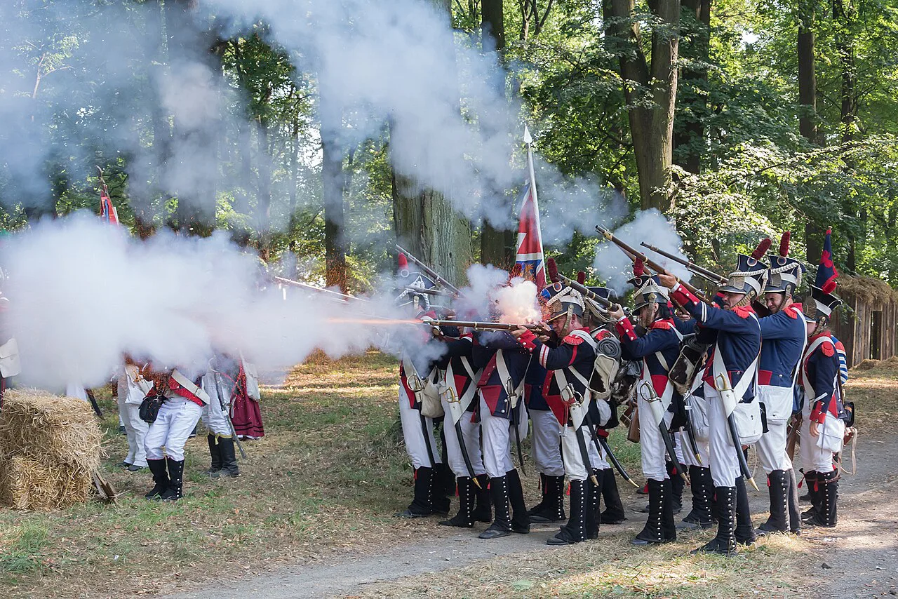 A reenactment of the 1807 battle at Kłodzko Fortress.