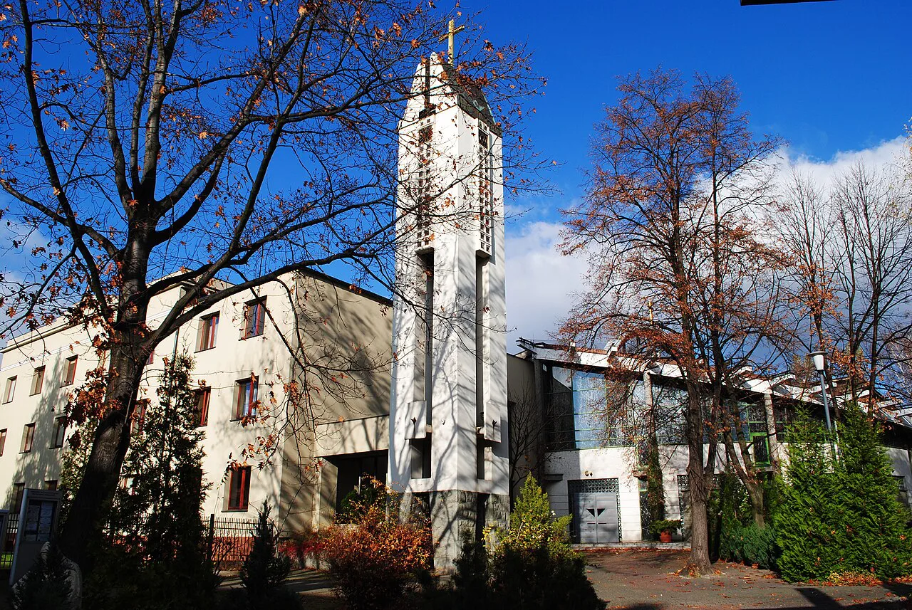 The Church of the Sacred Heart of Jesus on Misjonarzy Oblatów Street in Koszutka, Katowice.