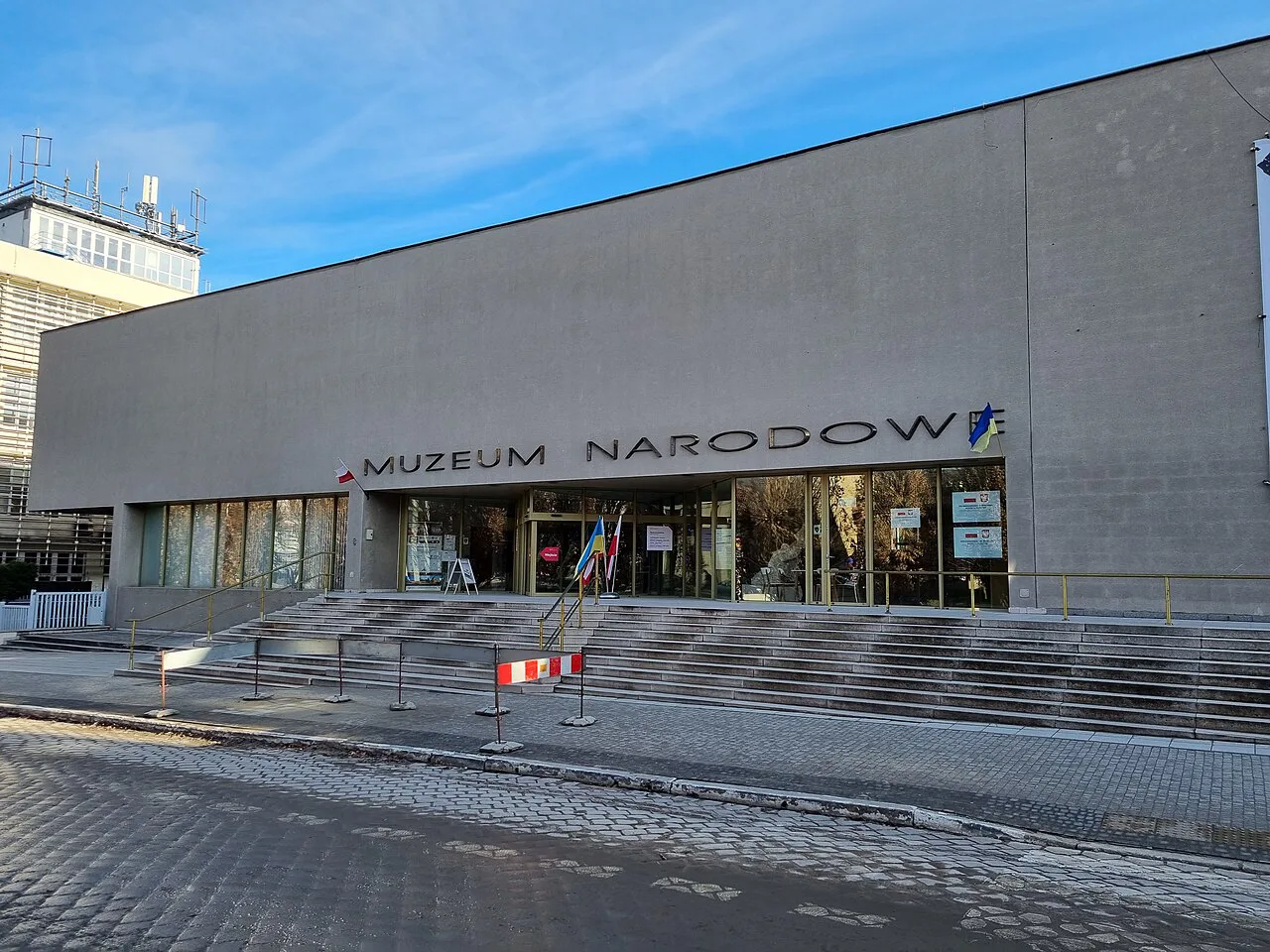 The modern building of the National Museum in Poznań.