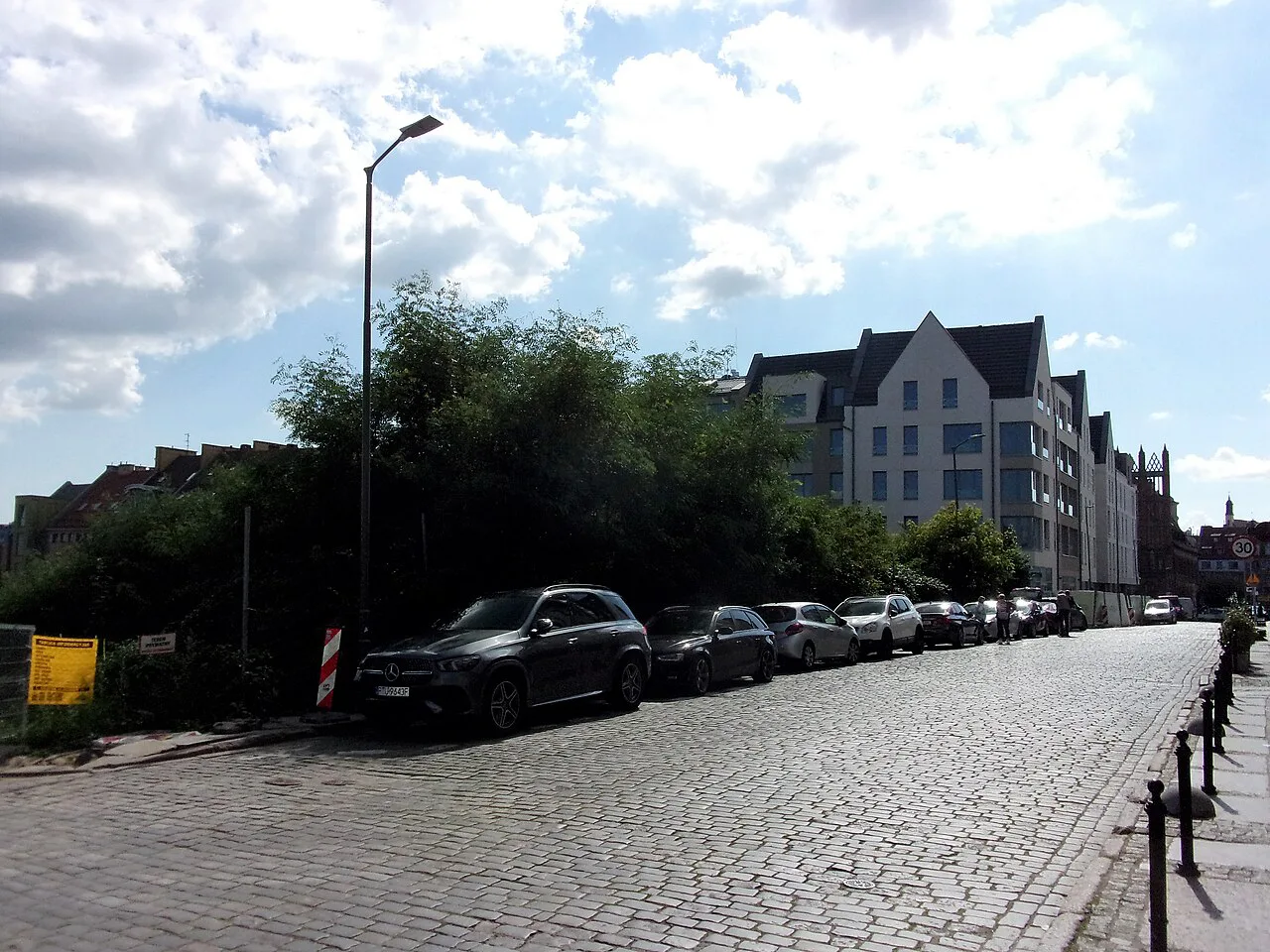 Panieńska Street in Szczecin.