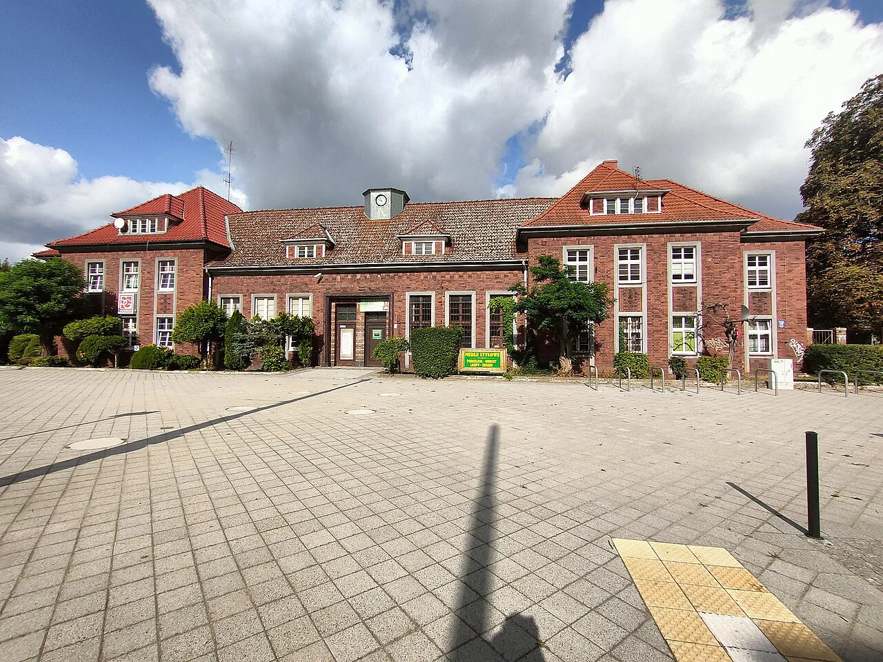 Szczecin Niebuszewo railway station building.
