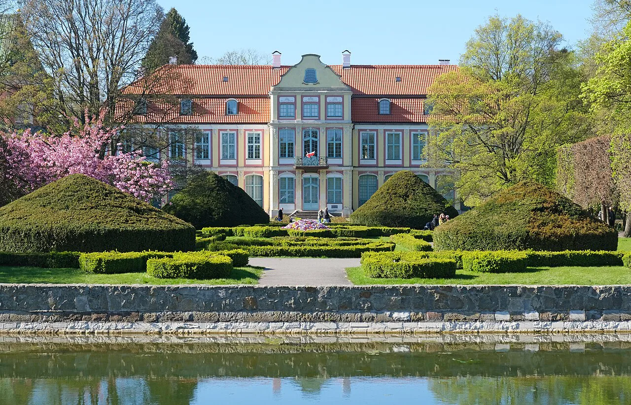 Oliwa Palace and its gardens in Gdańsk.
