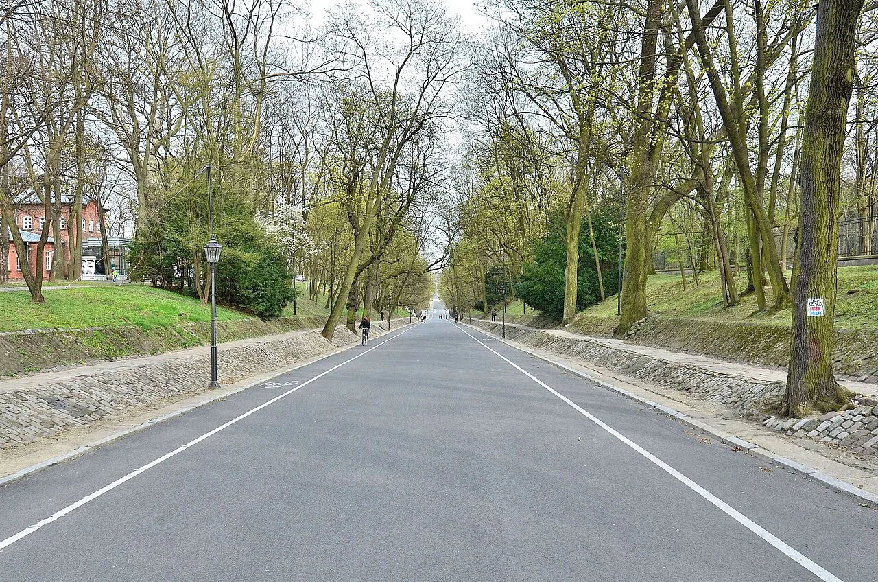 Agrykola Street in Warsaw.