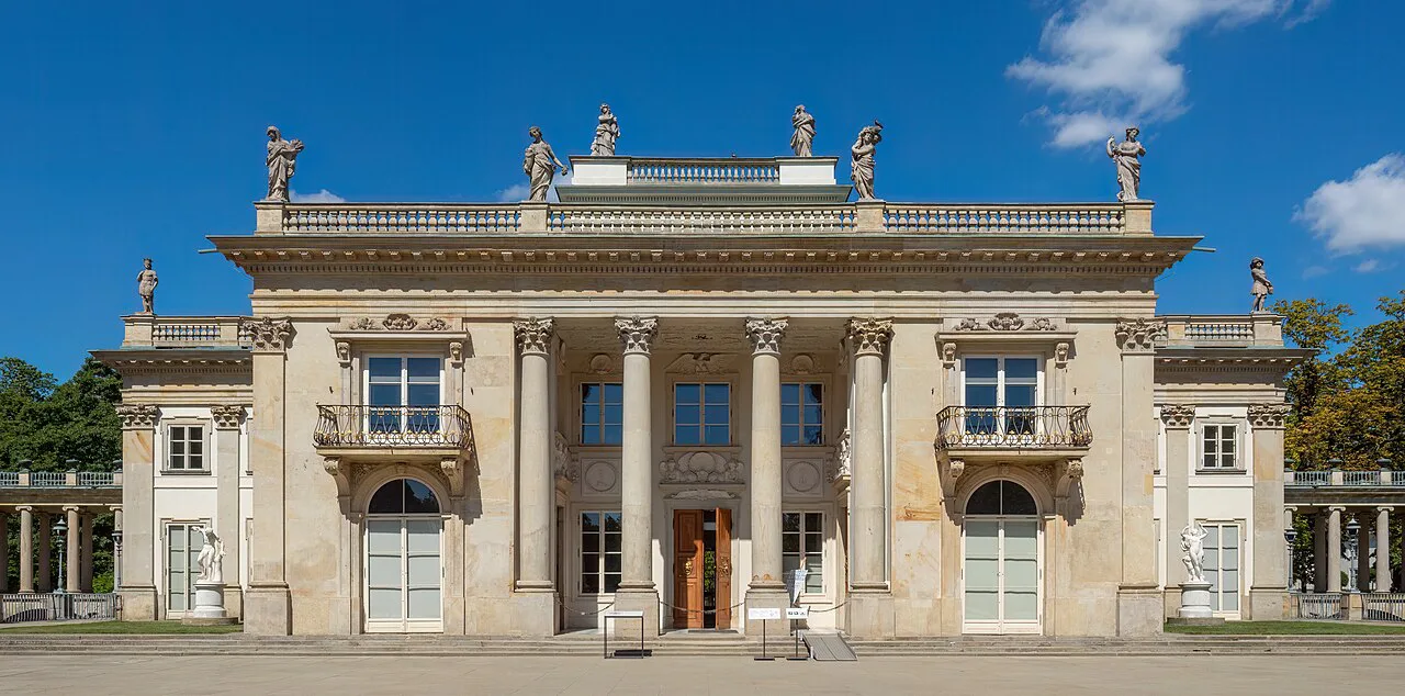 The Palace on the Isle in Łazienki Park, Warsaw.