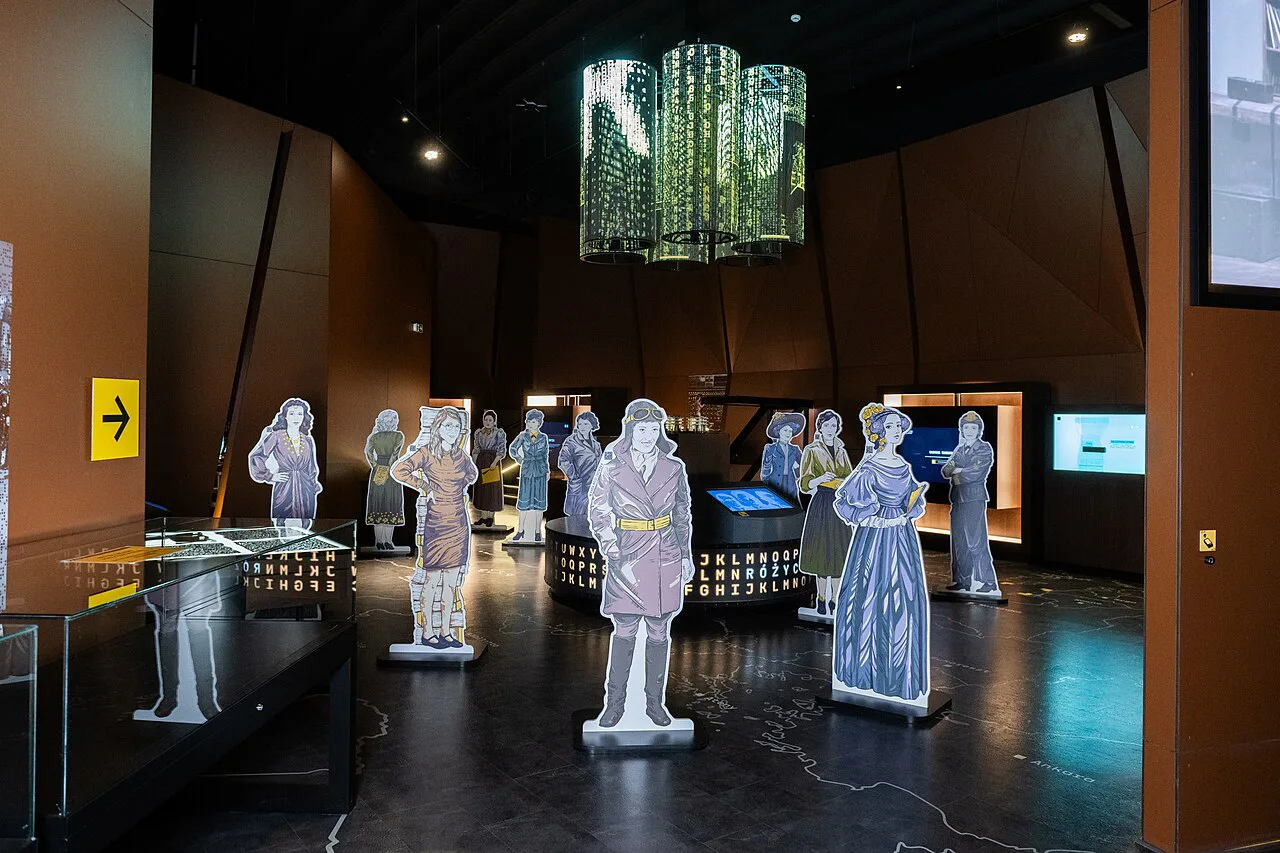 The exhibition at the Enigma Cipher Centre in Poznań.
