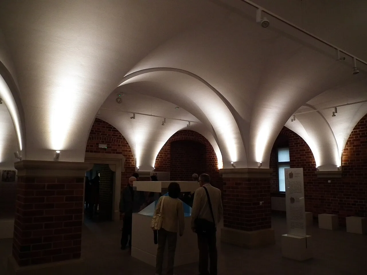 Vaulted interior of the Royal Castle in Poznań.