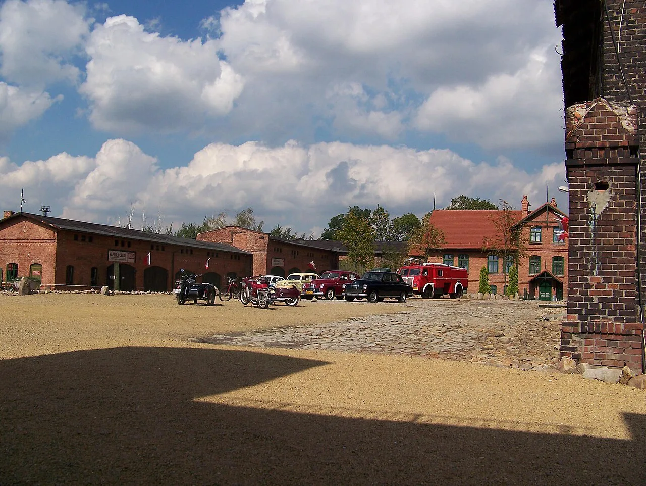 Open-air display of vehicles at the PRL museum in Ruda Śląska.