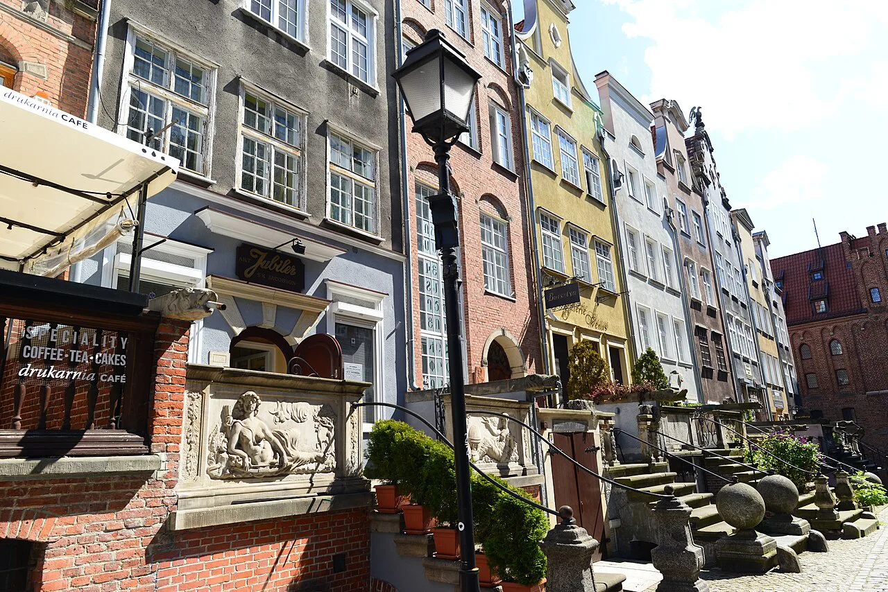 Mariacka Street in Gdańsk, known for its amber and jewellery shops