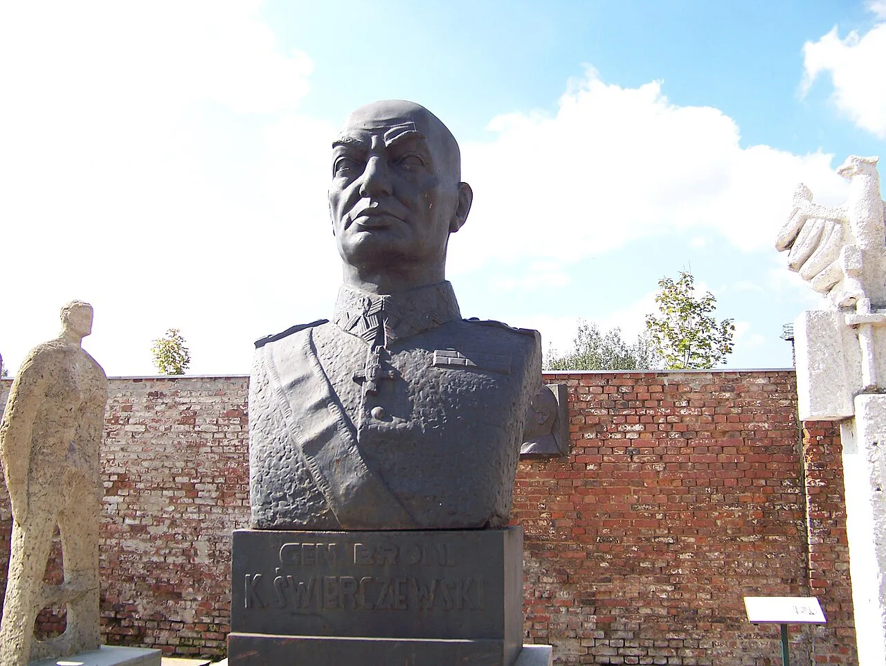 Monument to Karol Świerczewski at the PRL museum in Ruda Śląska.
