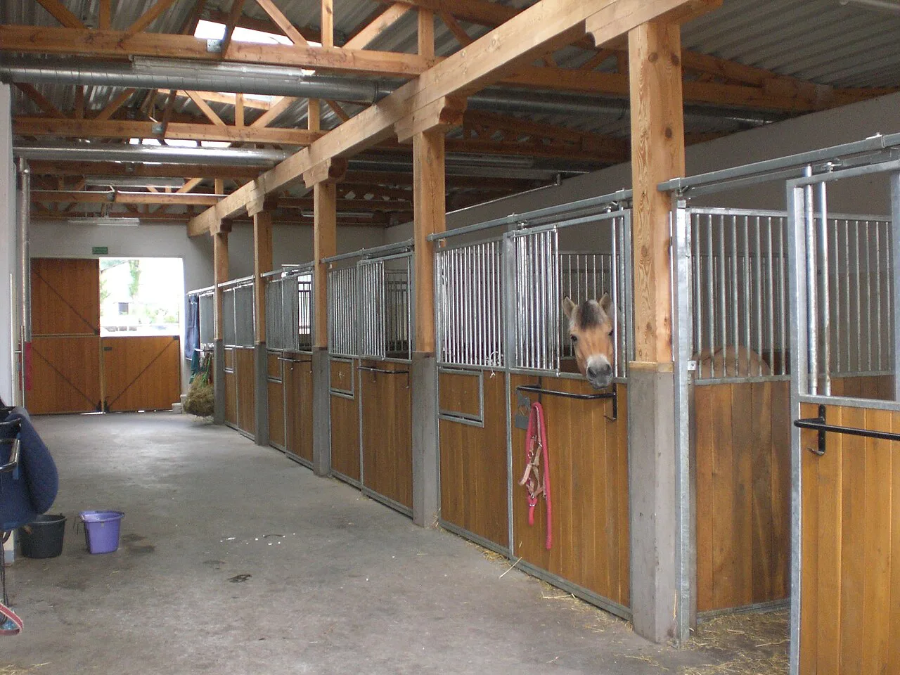 Stables at the Sopot Hippodrome.