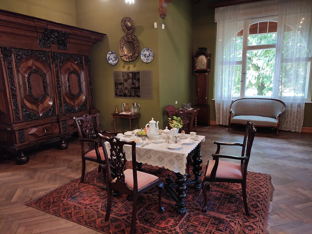Period dining room inside the Sopot Museum.