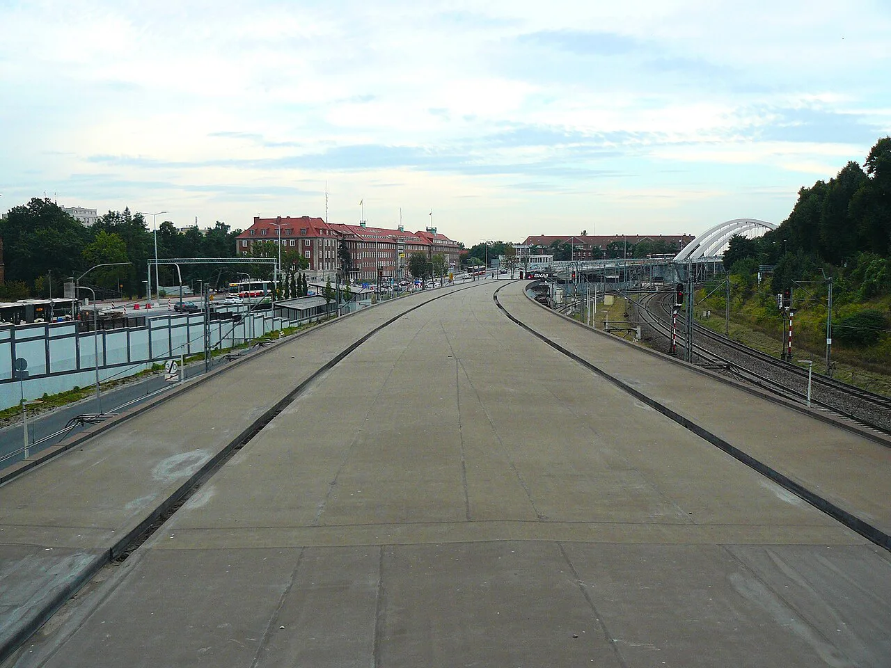 The Gdańsk Śródmieście train stop.