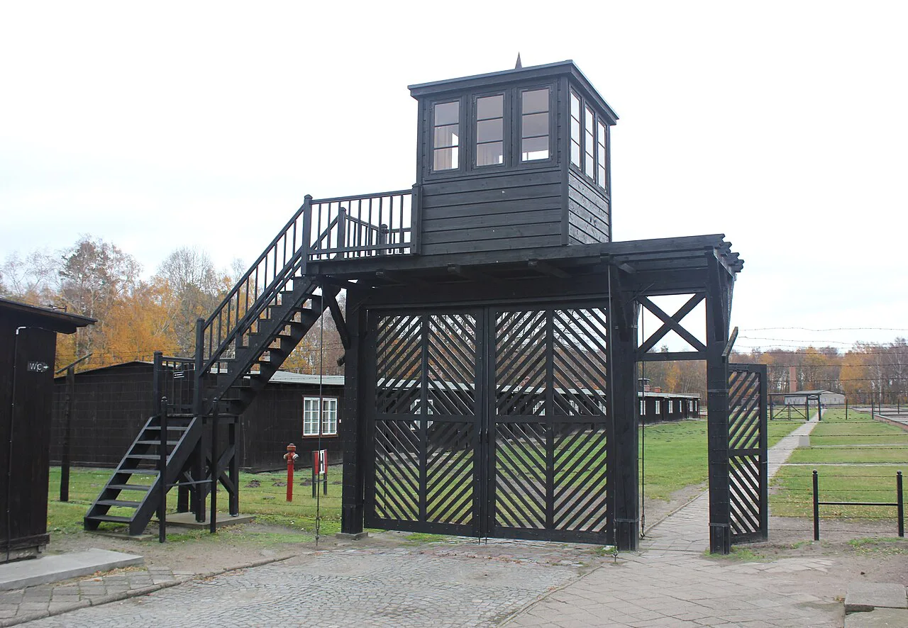 The Gate of Death at the Stutthof Museum in Sztutowo.