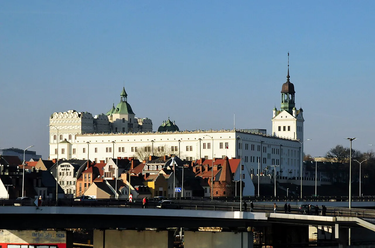 The Castle of the Pomeranian Dukes on the Szczecin skyline.