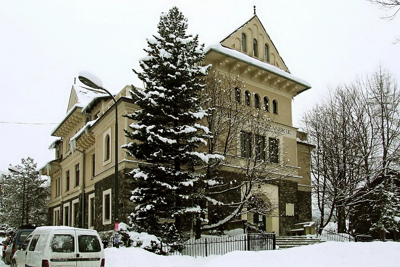 The Tatra Museum in Zakopane in winter.
