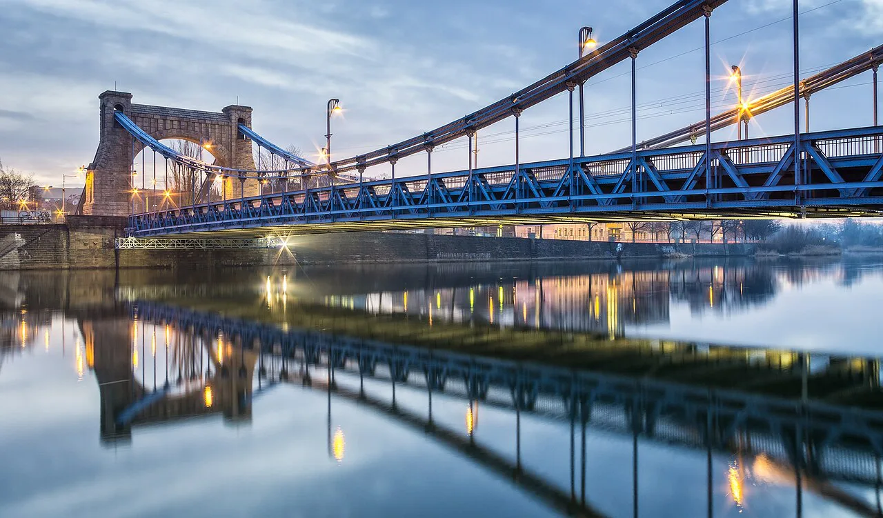 Grunwaldzki Bridge in Wrocław.