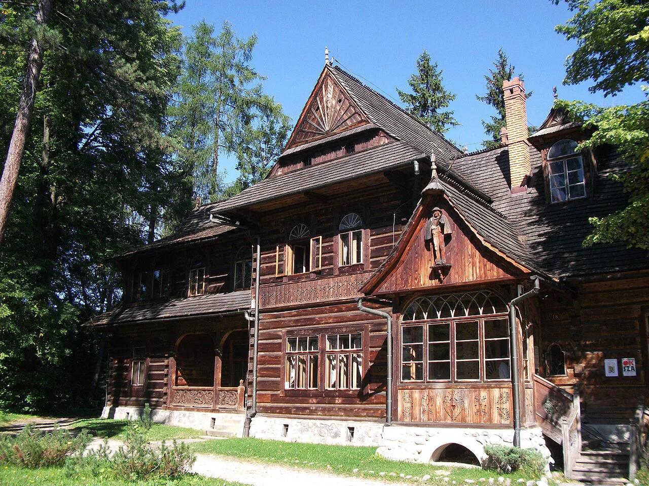 Villa Koliba, home of the Museum of Zakopane Style, in Zakopane.
