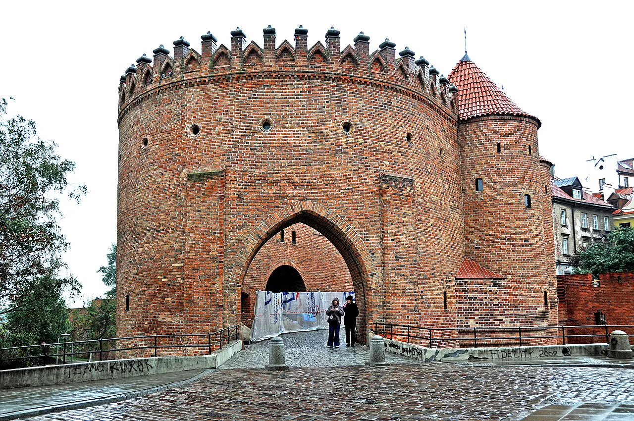 The rebuilt Barbican in Warsaw's Old Town.