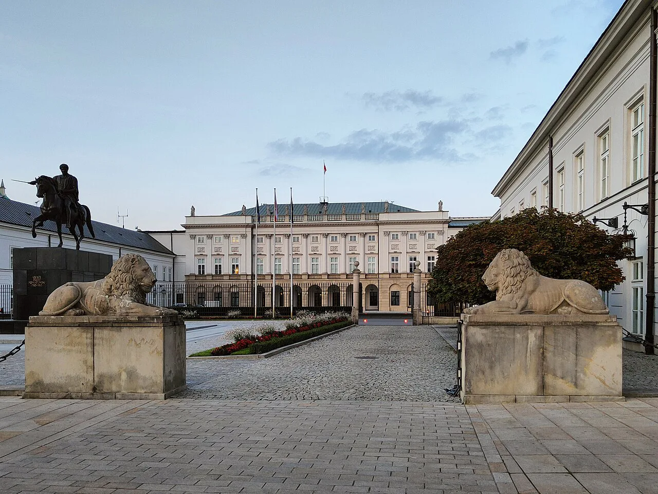 The Presidential Palace in Warsaw.