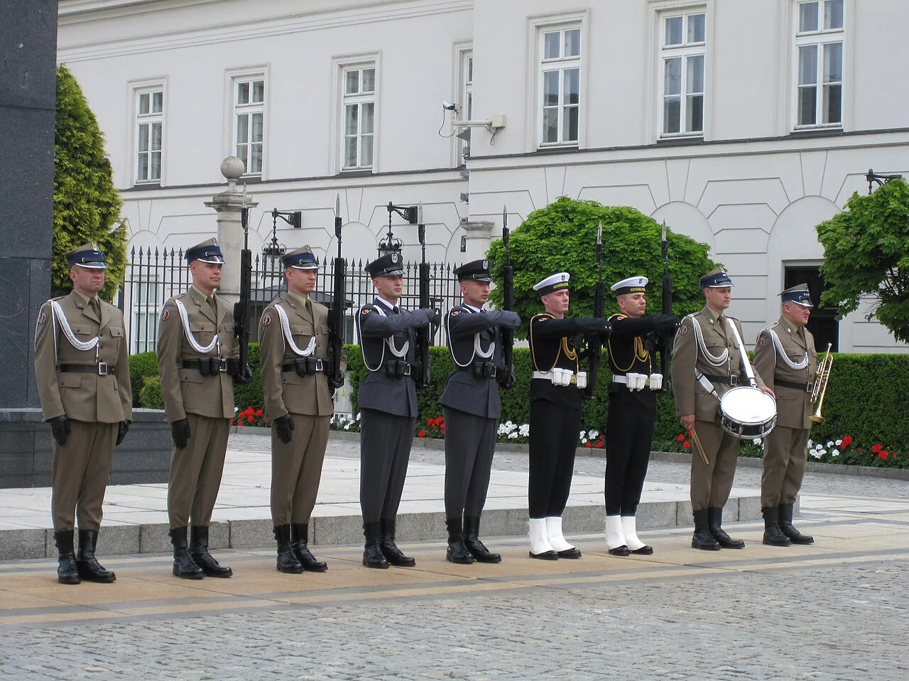 Changing of the Guard at the Presidential Palace in Warsaw.